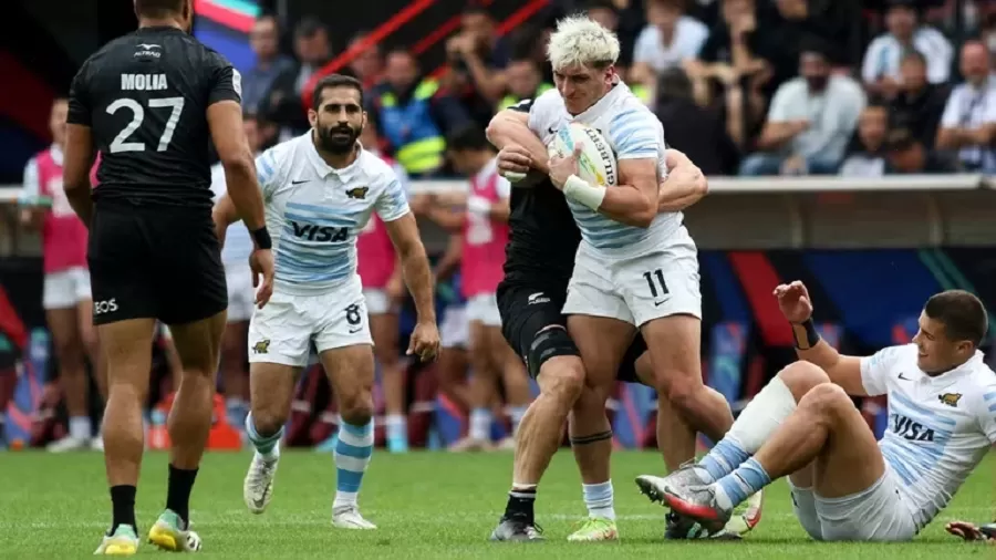 Los Pumas 7 cayeron en la final del rugby seven de Toulouse ante los All Blacks (Twitter / @lospumas7arg)