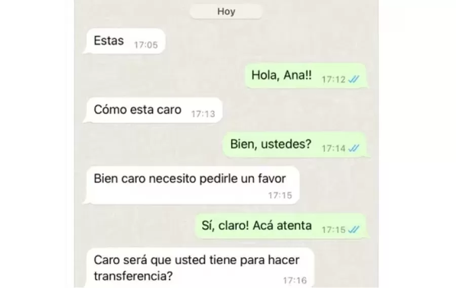 El diálogo de una mujer con su estafador que sorprendió por la insólita revelación que hizo el delincuente.