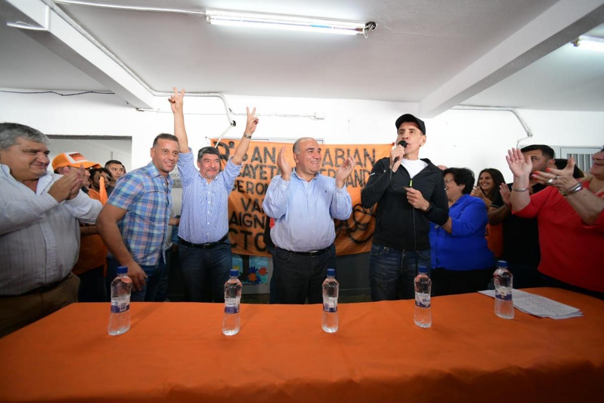 EN LA CAPITAL. Manzur y Acevedo, junto a Gerónimo Vargas Aignasse.