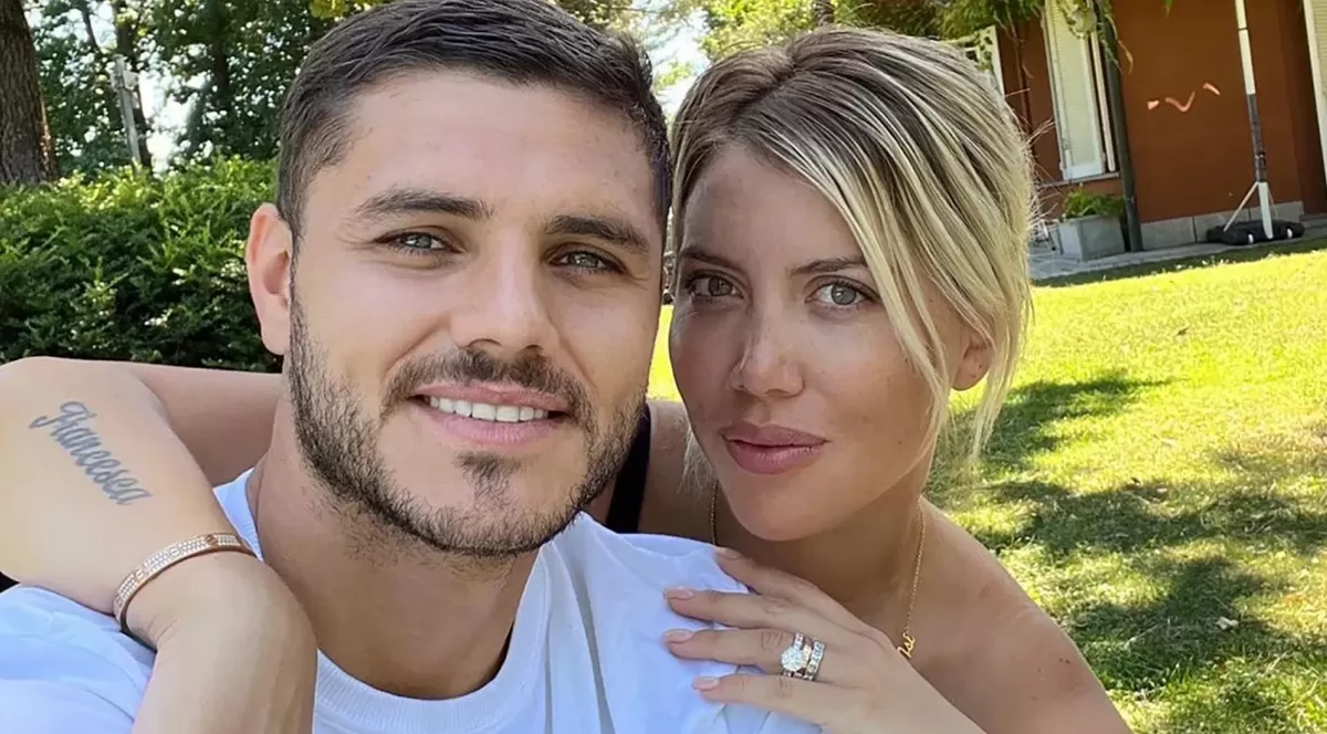 Wanda Nara y Mauro Icardi. 