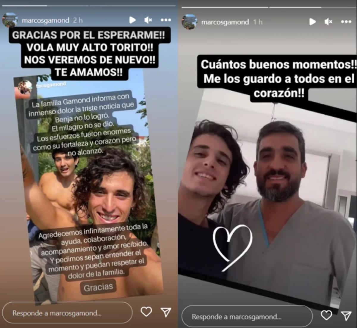 La carta de despedida de la novia de Benjamín Gamond, el joven asesinado a machetazos: “Te voy a amar mil vidas más”