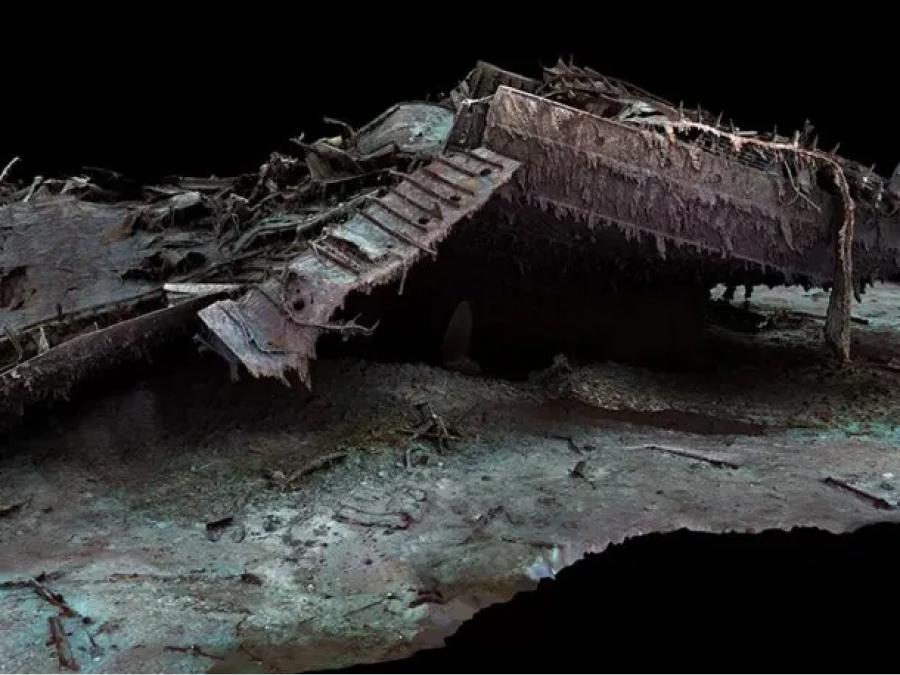 Las inéditas imágenes del Titanic en 3D a 111 años de su hundimiento