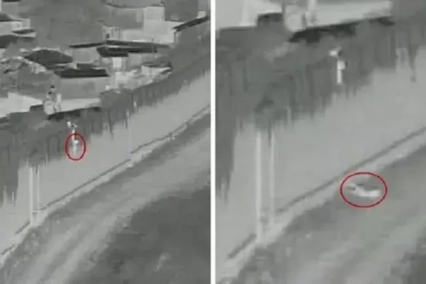 Video: lanzan a un niño de cuatro años sobre el muro fronterizo para cruzar a Estados Unidos