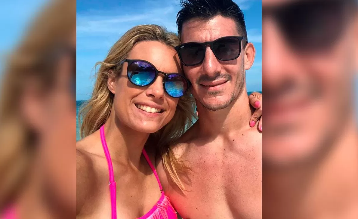 Gonzalo Marinelli junto a su esposa Agostina Scalise