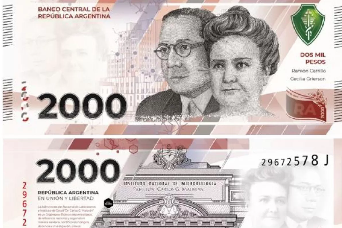 Nuevo billete de $2.000