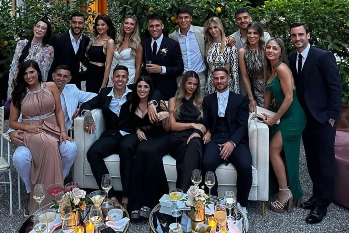 Joaquín Correa y su novia se lucieron en la boda de Lautaro Martínez y Agustina Gandolfo