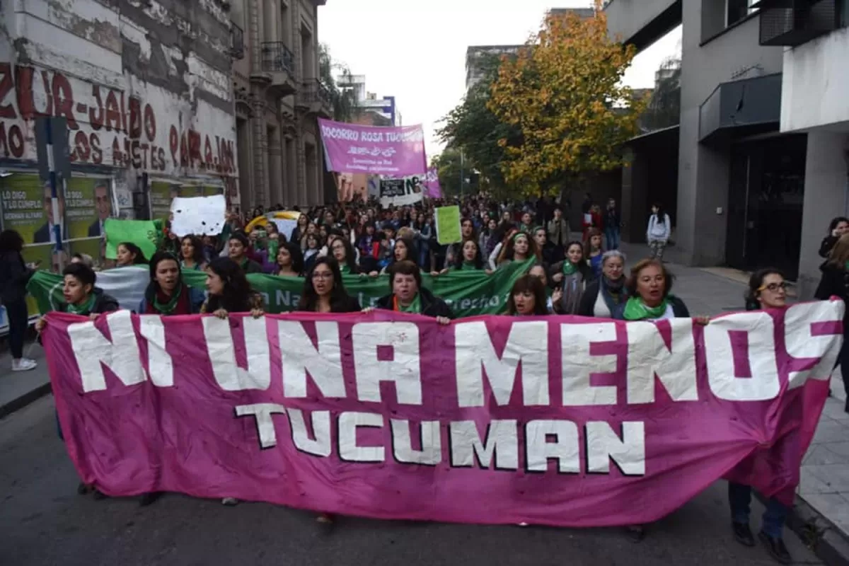 Marcha Ni Una Menos. Archivo La GAceta