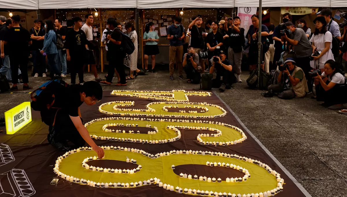 MEMORIA. En Taiwán recordaron las protestas que desencadenaron masacre de la plaza de Tiananmen.