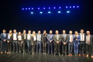 Los bancarios ratificaron el apoyo a Jaldo, Acevedo y Chahla