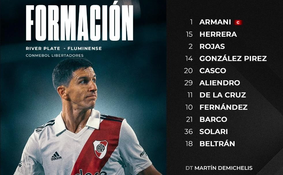 Los once titulares de River