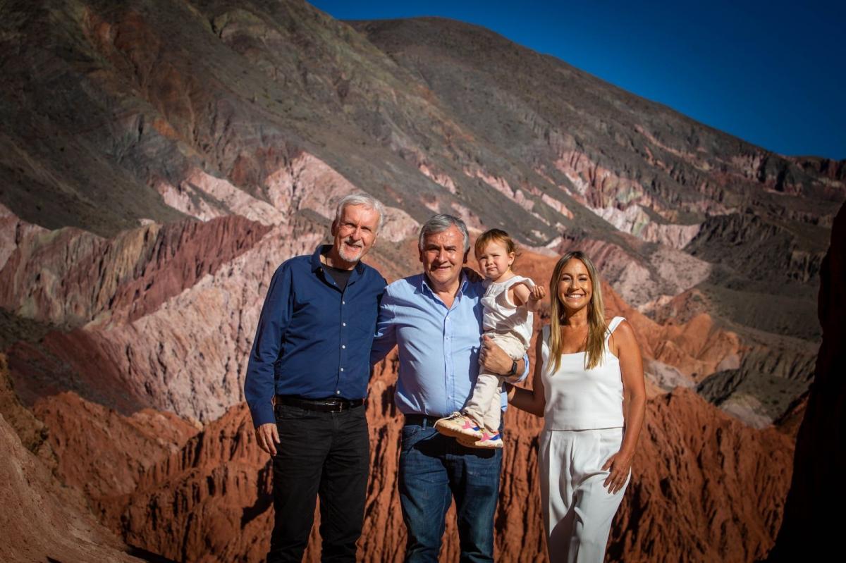 James Cameron visitó Jujuy y recorrió Purmamarca junto a Gerardo Morales