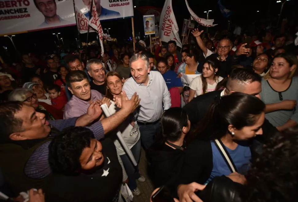 PERLA DEL SUR. El jujeño Gerardo Morales vino a apoyar a los candidatos del oficialismo en la ciudad. La Gaceta / foto de Osvaldo Ripoll  