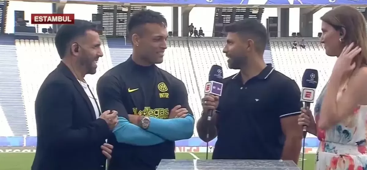 Así reaccionó Lautaro Martínez cuando el “Kun” Agüero pidió que el Manchester City gane la final