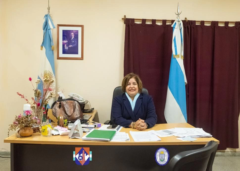 EN SU DESPACHO. La profesora Tártalo, antes de retirarse de la docencia. 