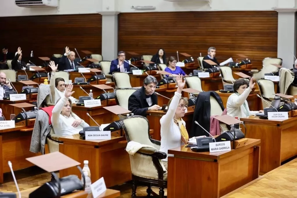 UNÁNIME. Los 40 convencionales presentes aprobaron la reforma. 