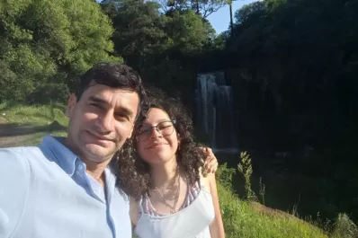 Día del Padre: Adrián y Giulliana, recuerdos en la roca