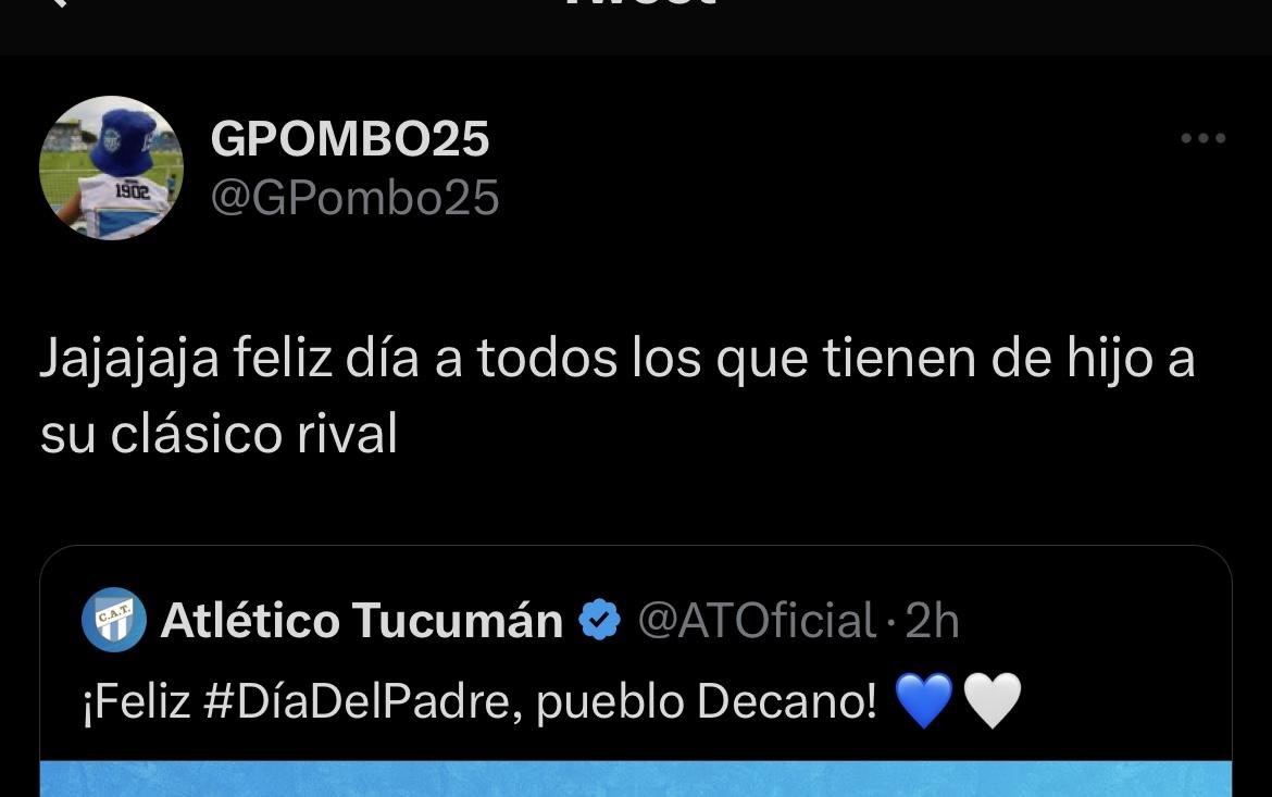 El pícaro saludo de Atlético Tucumán en las redes por el Día del Padre