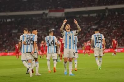 Sin Lionel Messi, Argentina aprobó en el amistoso ante Indonesia