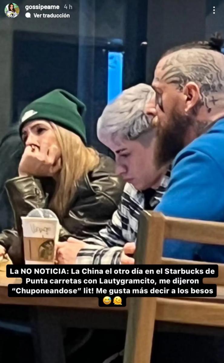 Captan a la China Suárez y a Lauti Gram juntos en un shopping de Uruguay