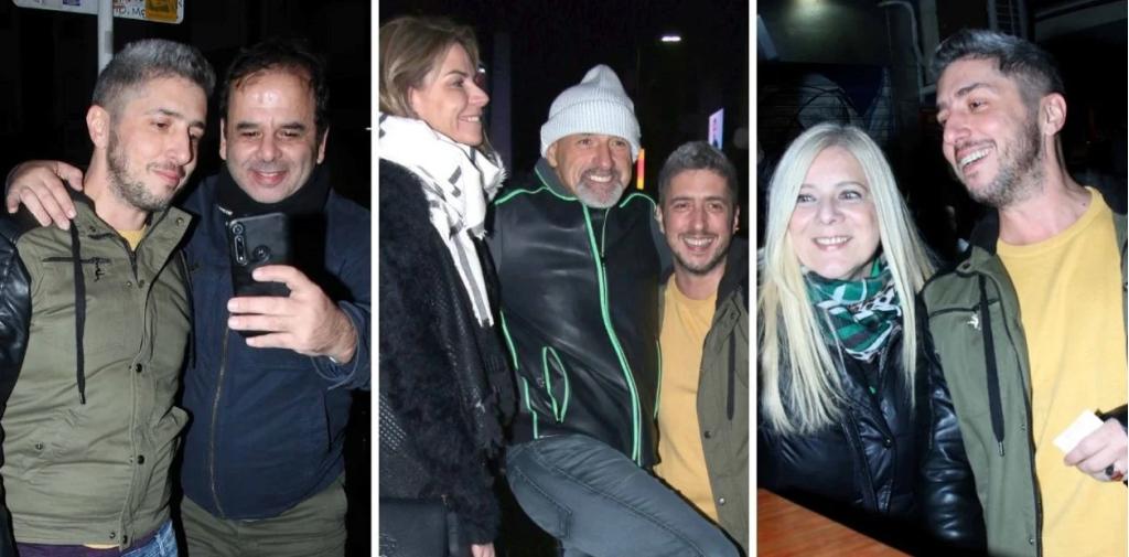 Jey Mammón accedió a saludar y sacarse fotos con quienes se lo pedían en la noche porteña. (Foto: móvilpress)