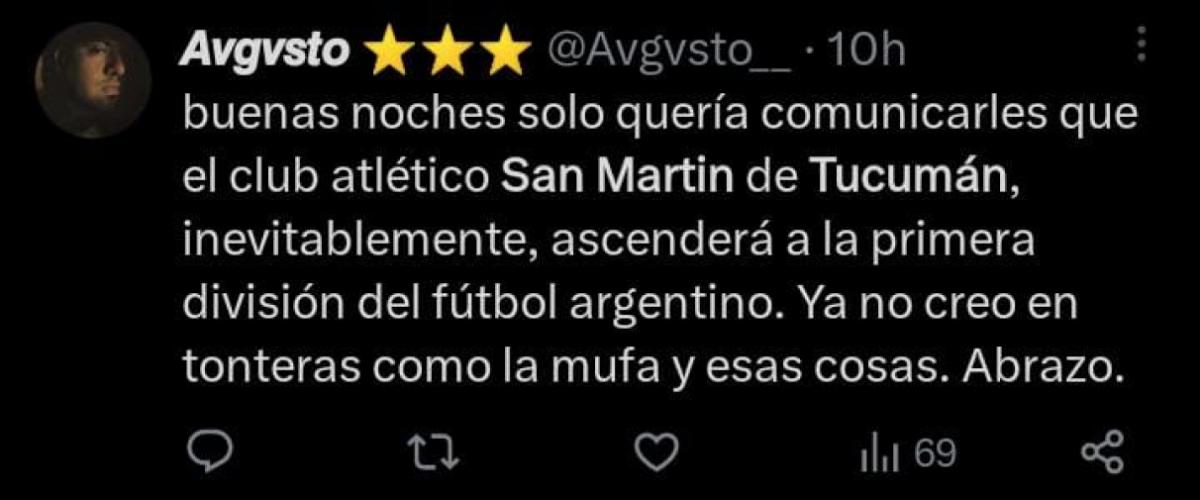 San Martín vs All Boys: qué dijeron los hinchas en las redes luego del categórico triunfo del “Santo”