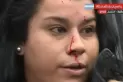 Video: una activista se autolesionó durante las manifestaciones en Jujuy