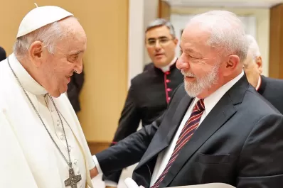 El papa Francisco recibió a Lula da Silva en el Vaticano