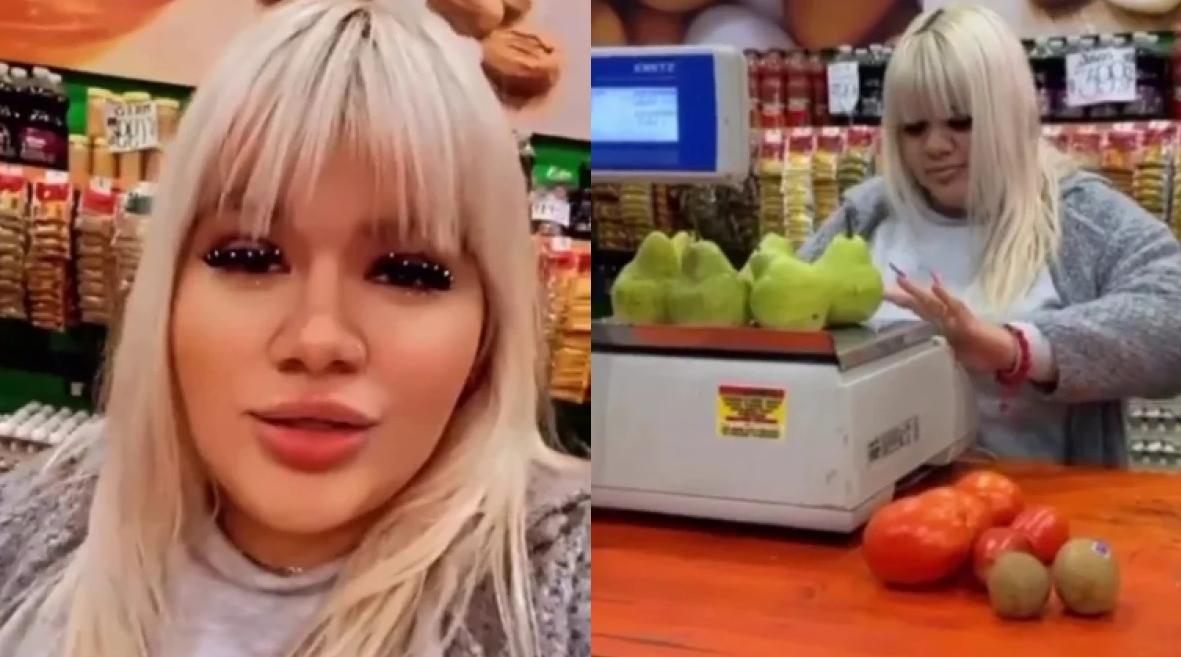 La parodia de Morena Rial en un supermercado