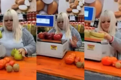 Morena Rial consiguió trabajo en una verdulería y se grabó: “Lo dio todo”