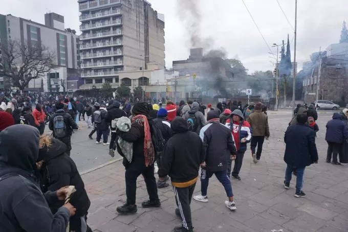 En Jujuy hubo manifestaciones por la reforma constitucional. FOTO Nuevojujuy.com.ar