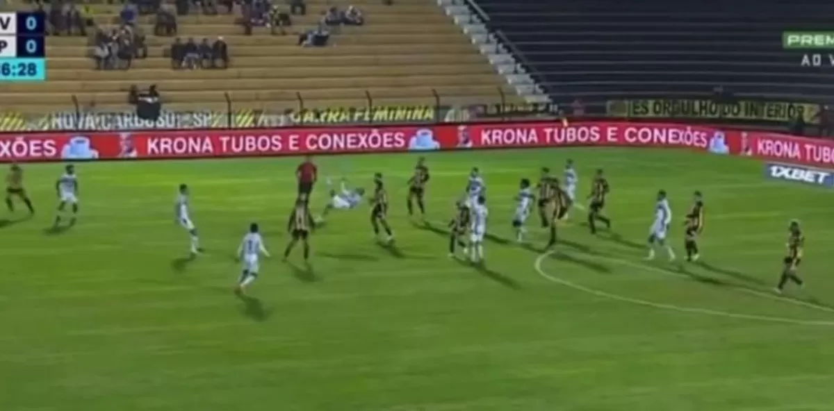 Mirá el espectacular golazo de chilena en la segunda división de Brasil que ya aclaman para el Puskás