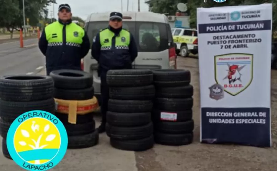 NEUMÁTICOS SECUESTRADOS. 