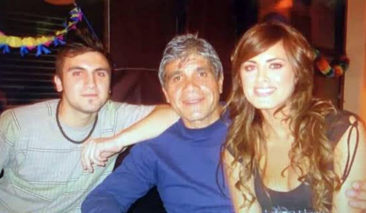 Silvina Luna junto a su papá y su hermano