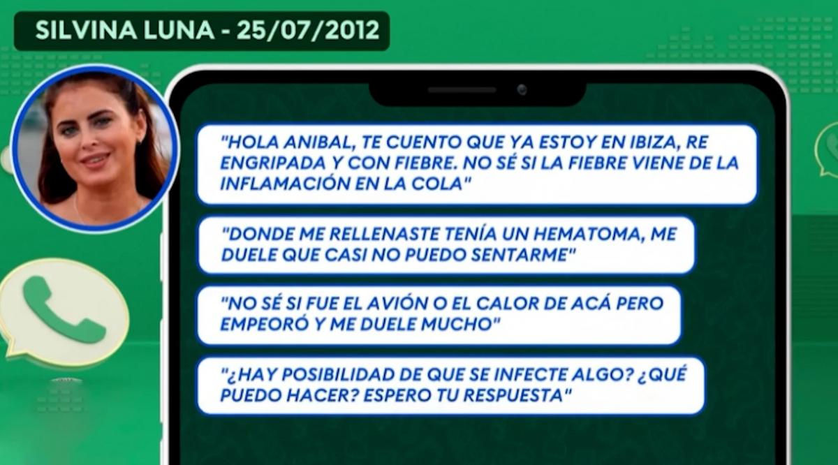 Los mensajes que Silvina Luna le mandó a Aníbal Lotocki