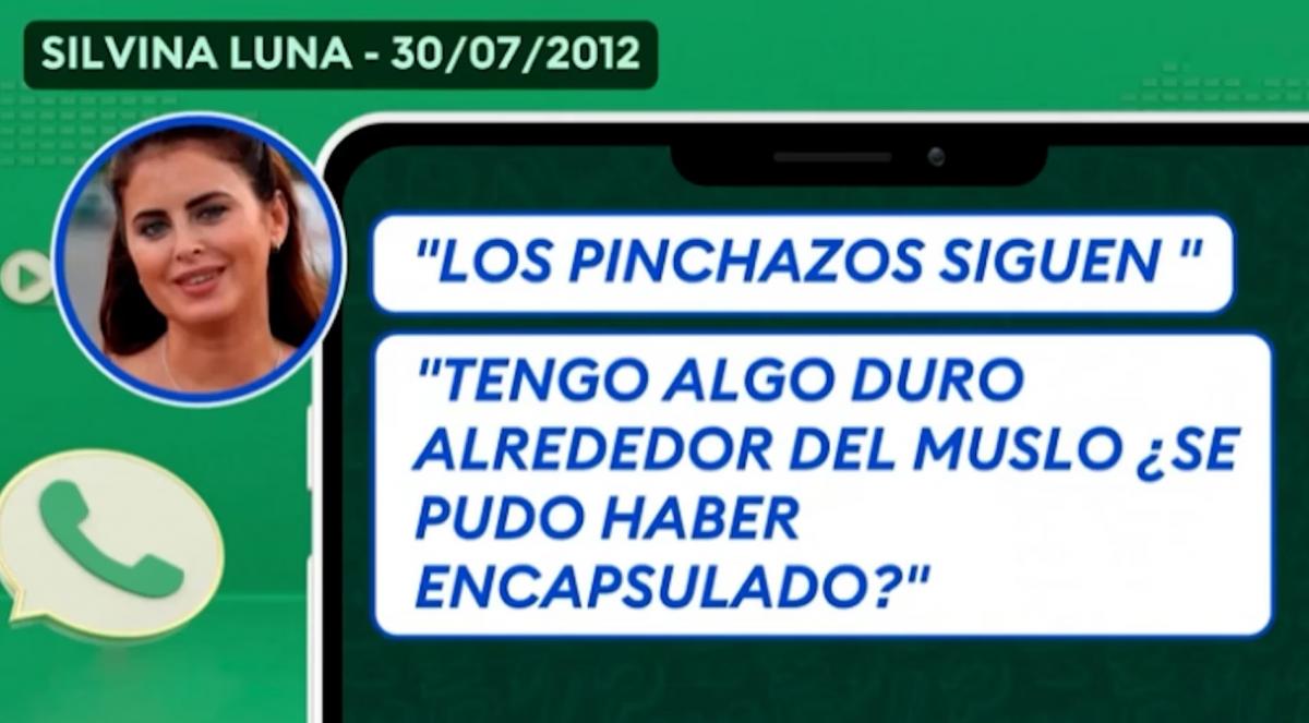 Los pedidos de ayuda de Silvina Luna a Aníbal Lotocki tras la cirugía