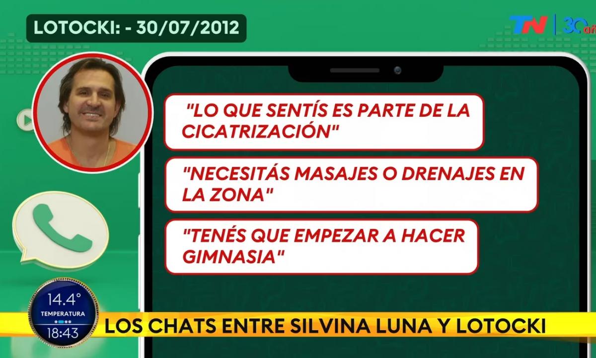 La respuesta de Aníbal Lotocki a los mensajes de Silvina Luna