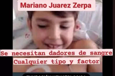 Piden dadores de sangre para un niño tucumano internado en Buenos Aires