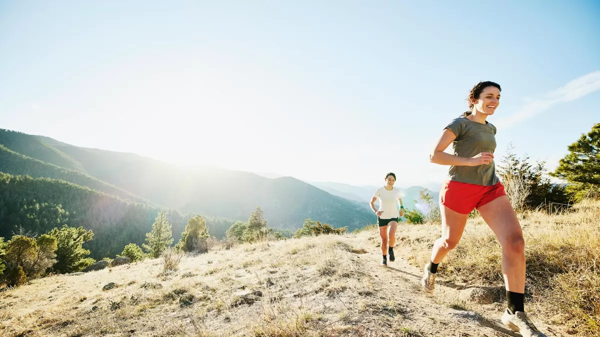 Correr en vacaciones. 