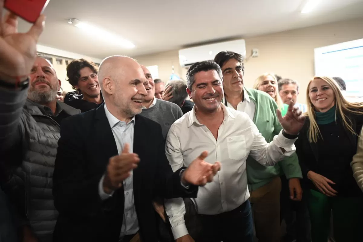 LARRETA se sumó al festejo con Orrego, en San Juan. 