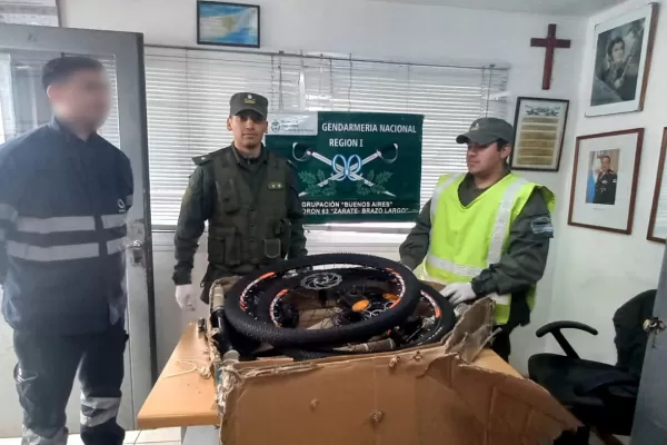 Traficaban siete kilos de cocaína dentro de ruedas de bicicletas