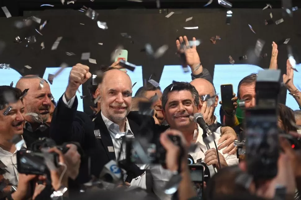 POR EL CAMBIO. Horacio Rodríguez Larreta viajó a  la provincia para festejar la victoria de Juntos por el Cambio con el mandatario electo. @horaciorlarreta