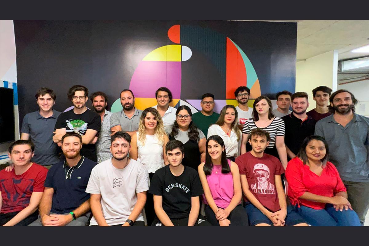 El equipo actual de la startup Evweb. 