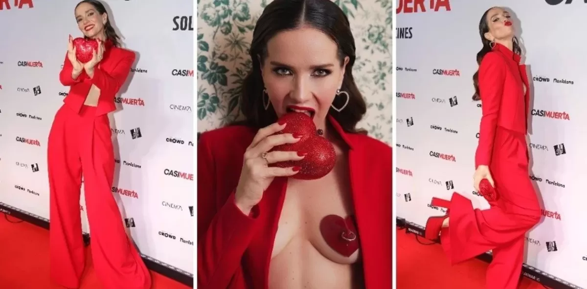 El osado look de Natalia Oreiro en el estreno de “Casi Muerta” y las celebrities que la acompañaron