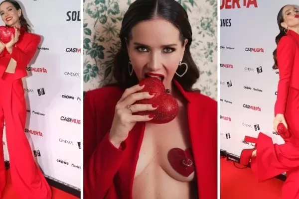 El osado look de Natalia Oreiro en el estreno de “Casi Muerta” y las celebrities que la acompañaron