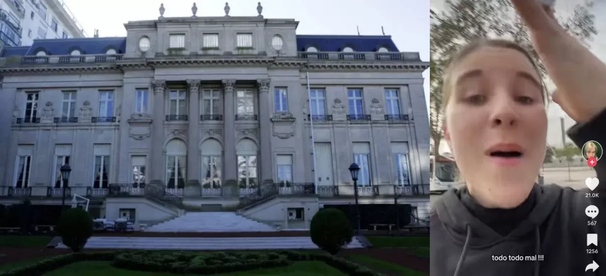 En la Embajada de Estados Unidos se enteró de que no podía llevar nada de lo que tenía en su cartera