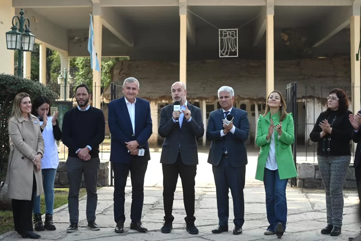 Acto de Rodríguez Larreta y Morales en San Luis. 