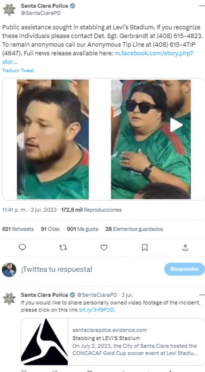 Terror en la Copa Oro: un hincha fue apuñalado en el cuello durante partido entre México y Qatar