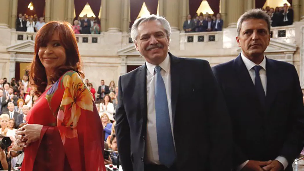 Cristina Fernández de Kirchner, Alberto Fernández y Sergio Massa