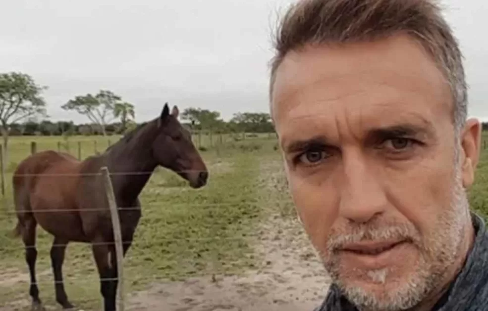 Gabriel Batistuta en el campo.
