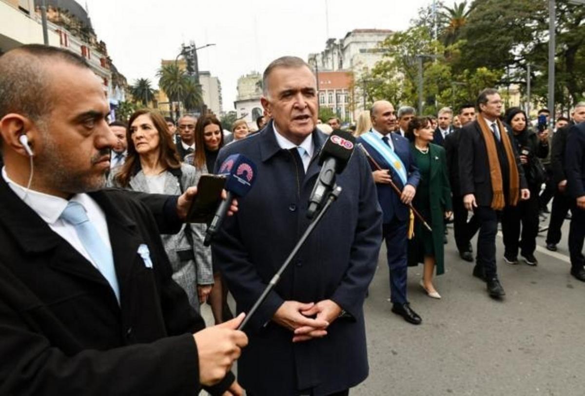 Osvaldo Jaldo, durante los actos por el Día de la Independencia. FOTO COMUNICACIÓN PÚBLICA